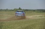 Rallye fahren (Subaru Impreza STI - 5 Rdn) in der Nähe von Sopron