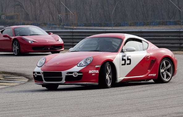 Porsche Cayman Cup selber fahren Lombardore (1 Runde)