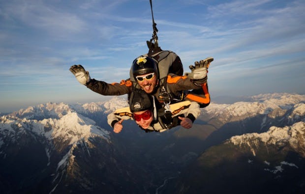 Fallschirm Tandemsprung Bovec