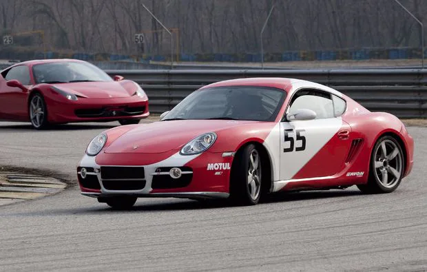 Porsche Cayman Cup selber fahren Lombardore (2 Runde) - 1
