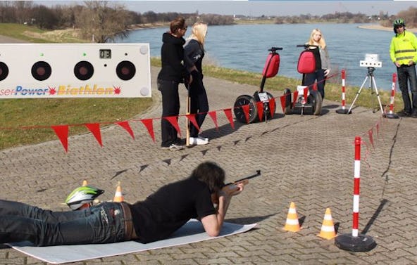 Segway Biathlon Tour in Düsseldorf (2 Std.)