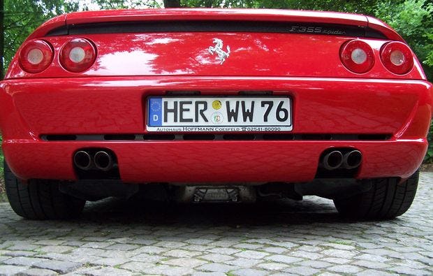 Ferrari F355 selber fahren Knüllwald (60 Min.)