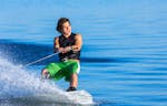 Wakeboarden am Boot Bad Abbach