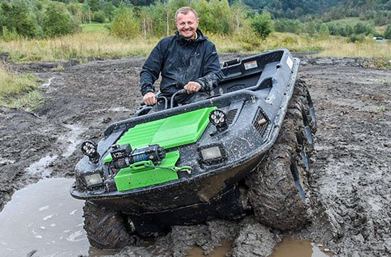 Amphibienfahrzeug Argo 8x8 fahren Raum Graz