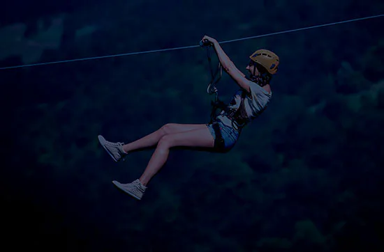 Flying Fox bei Nacht in der Vulkaneifel