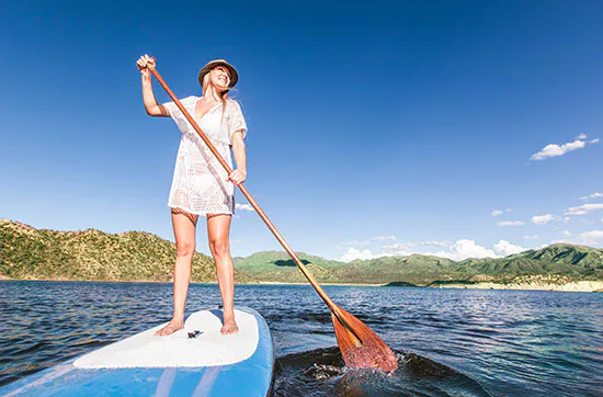 Kurzurlaub mit Stand Up Paddling Raum Chiemsee für 2 - 7