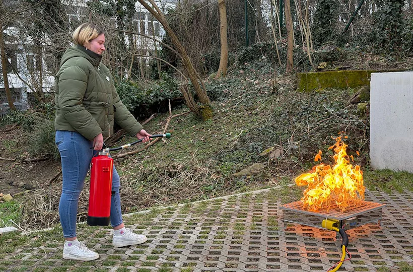 Brandschutztraining mit VR Mainz