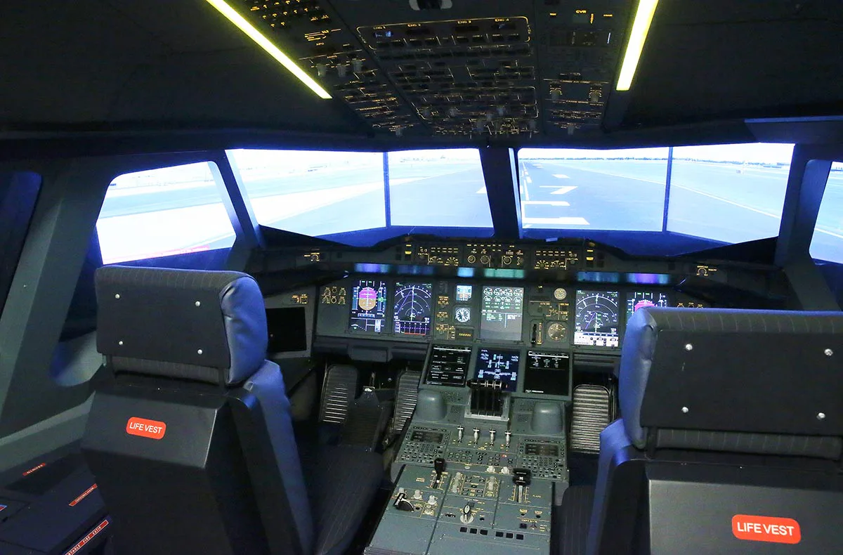 Flugsimulator Gensingen (A380 - Economy kurz) - 3