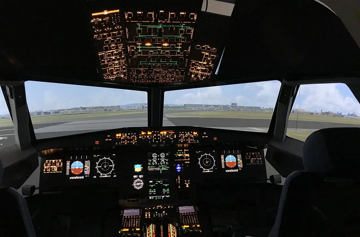 Flugsimulator Gensingen (A380 - Economy kurz) - 4