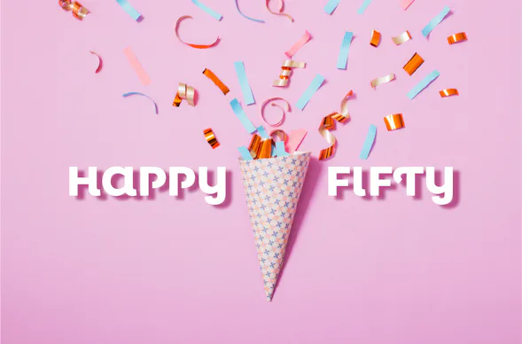 Flexibles Geschenk 50. Geburtstag (Happy Fifty)