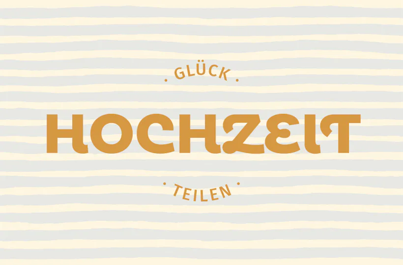 Flexibles Geschenk Hochzeit (Streifen)