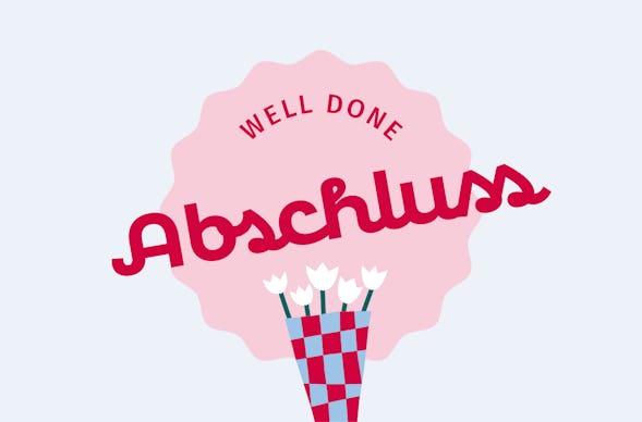 Flexibles Geschenk Well Done Abschluss