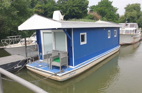 Hausboot Zander auf dem Rhein für 2 (3 Nächte)