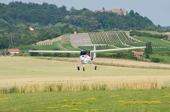 Höhenflug im Ultraleichtflugzeug Ippesheim