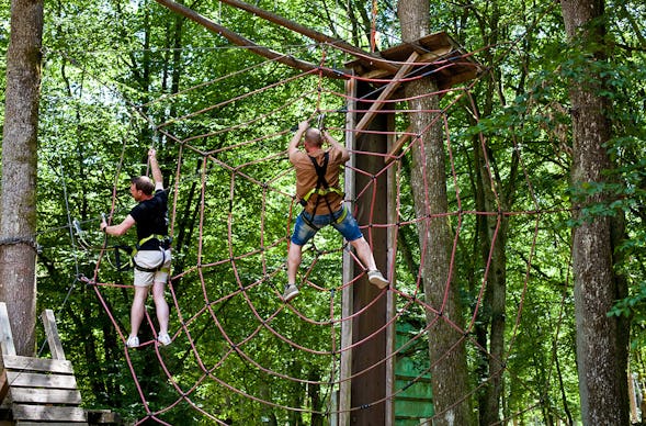 Kletterparcours im Waldseilgarten Veilbronn