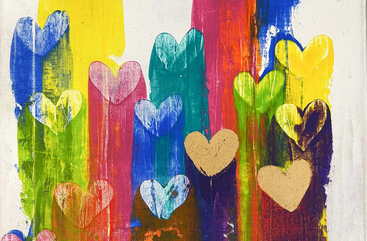 Kunstworkshop - Spachteltechnik mit Acrylfarbe - 6
