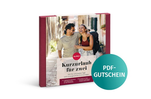Geschenkbox Kurzurlaub für Zwei als PDF
