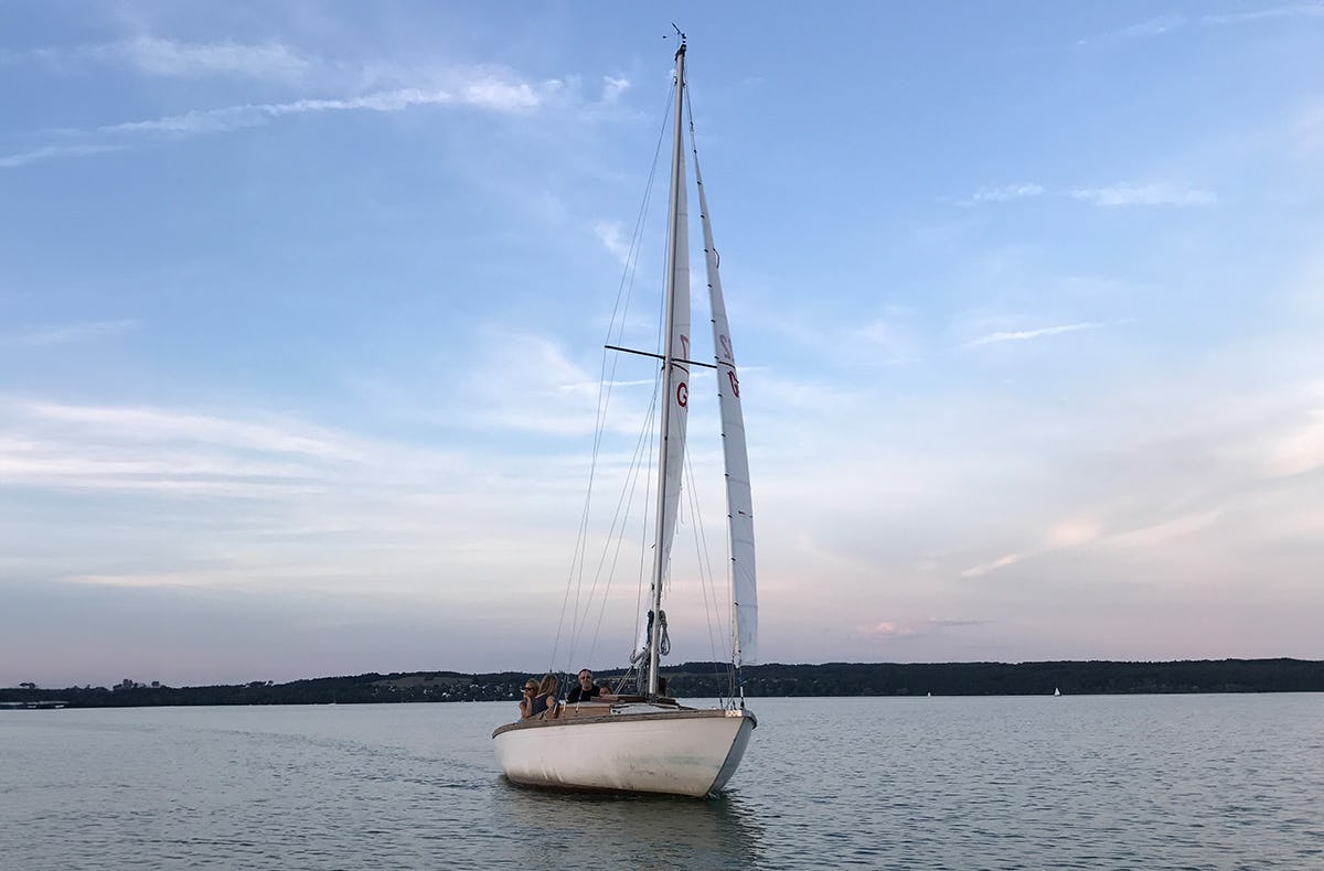 Sunset Sailing Utting am Ammersee