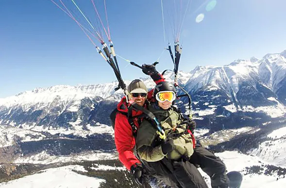Gleitschirm-Tandemflug Fiesch (45 Min.)