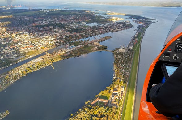 Tragschrauber Flug Nordsee Inseln