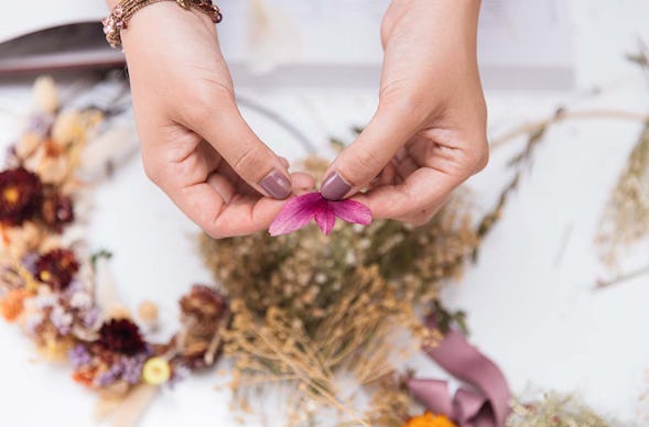 Trockenblumen Türkranz selber machen München